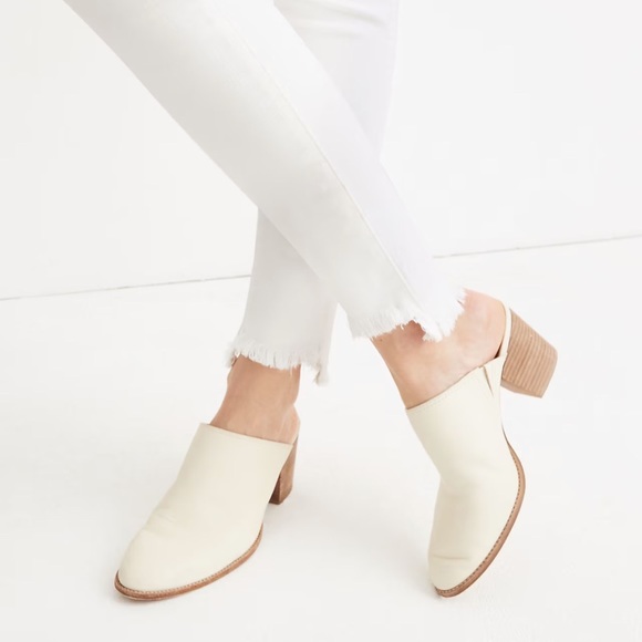 Madewell High-Rise Skinny Jeans in Pure White: Step-Hem Edition Women Stretch 27 - Picture 3 of 13